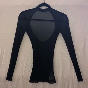 Free People - Sheer Turtleneck Top